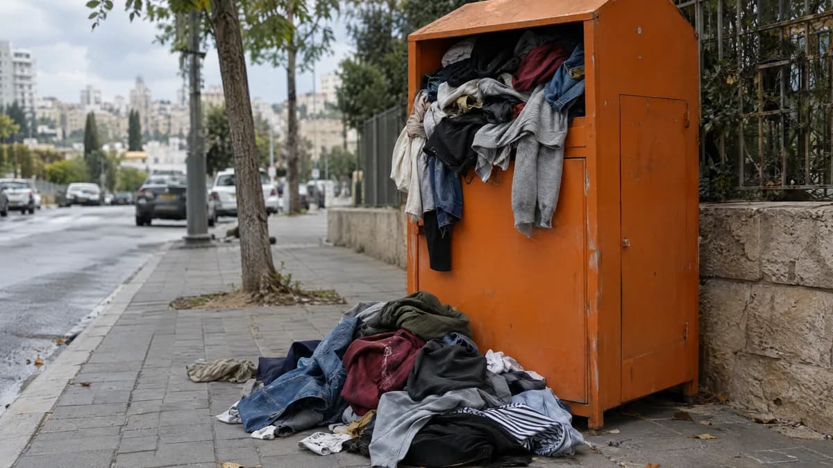 24 בגדים עם משדר איתור, 10 חודשים מעקב: התחקיר שחושף לאן באמת מגיעים הבגדים ש'ממחזרים' בישראל