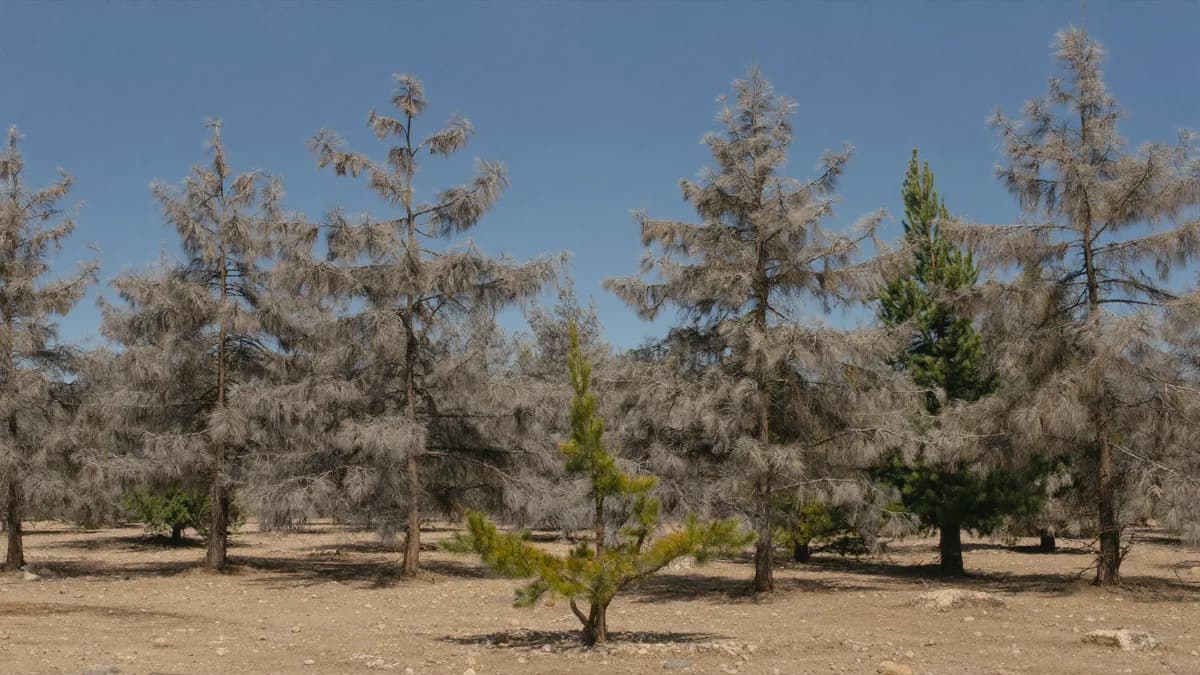 רוב היער נראה אפור: איך מלחמה, בצורת קטלנית וחיפושית של 4 מ"מ הפכו את 2025 לשנה הקשה ביותר ליערות ישראל