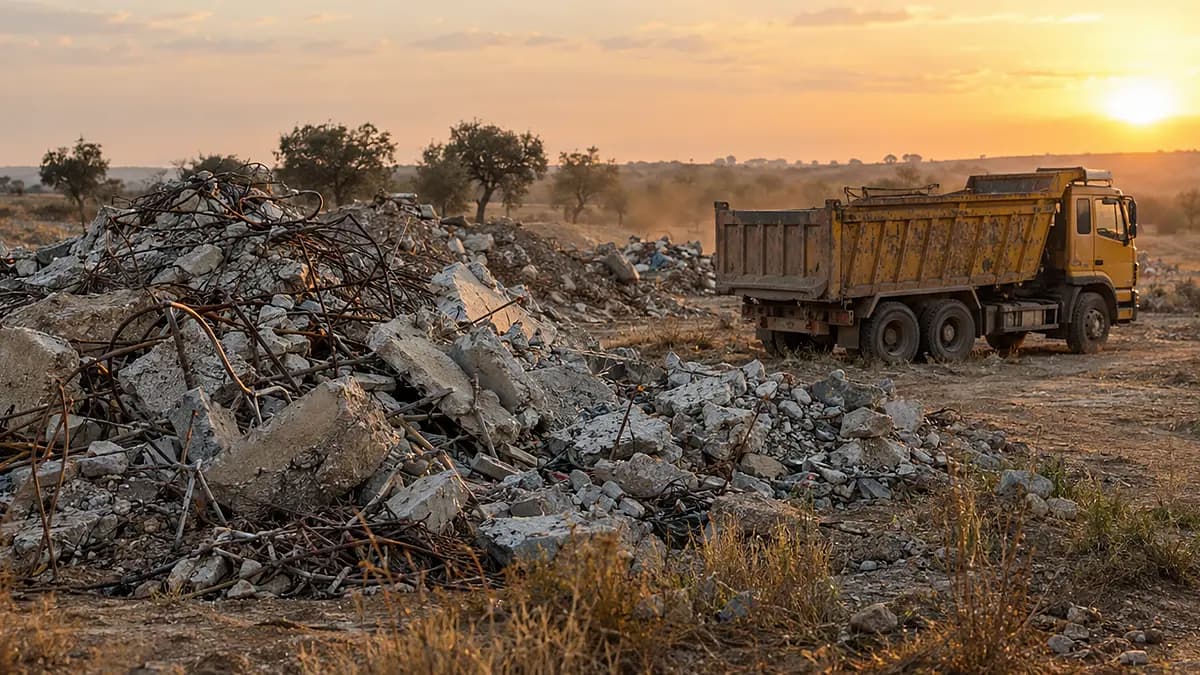התשלום מראש שהורג את המיחזור: למה מיליון טון פסולת בניין מושלכים בישראל כל שנה בשטח הפתוח